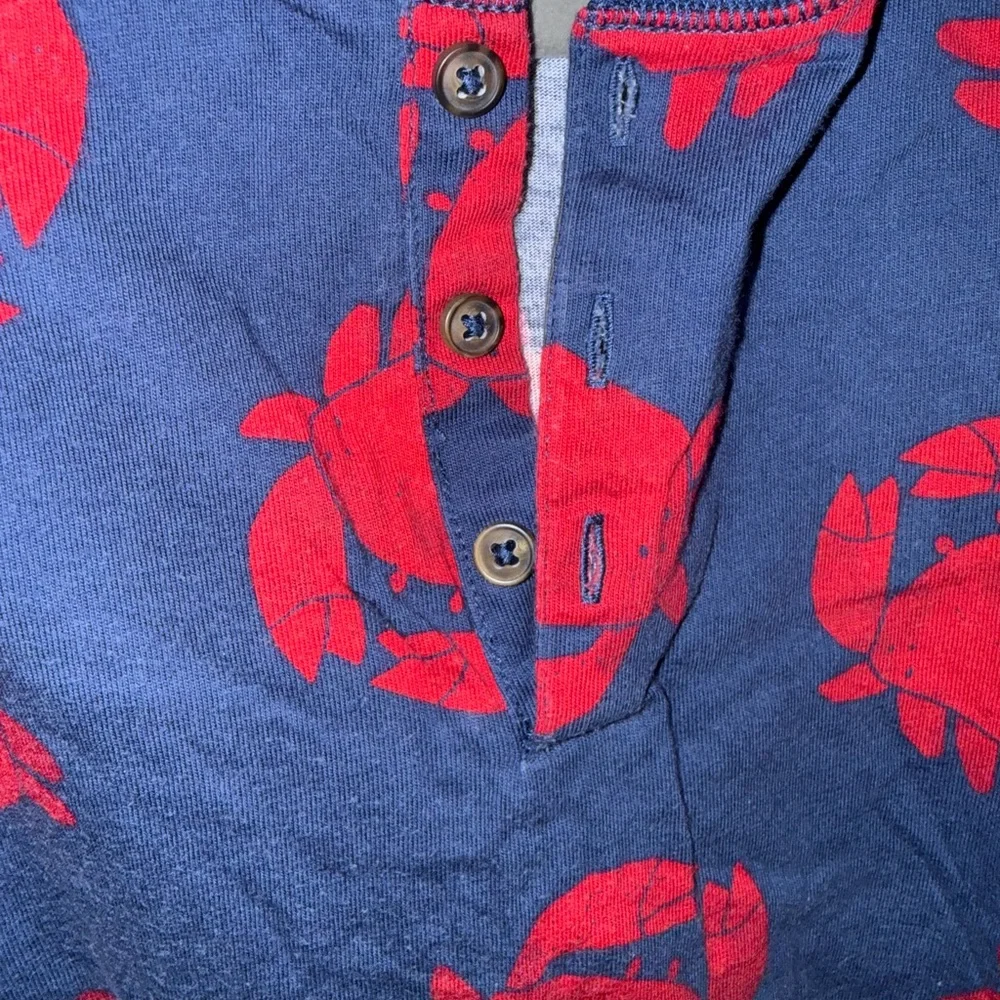Carter's Navy Short-Sleeve Dress with Red Crab Motif